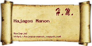 Hajagos Manon névjegykártya